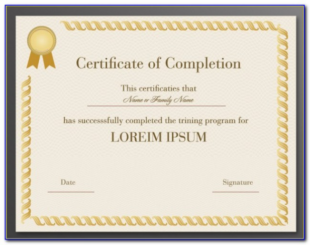 Anger Management Certificate Of Completion Template Pdf