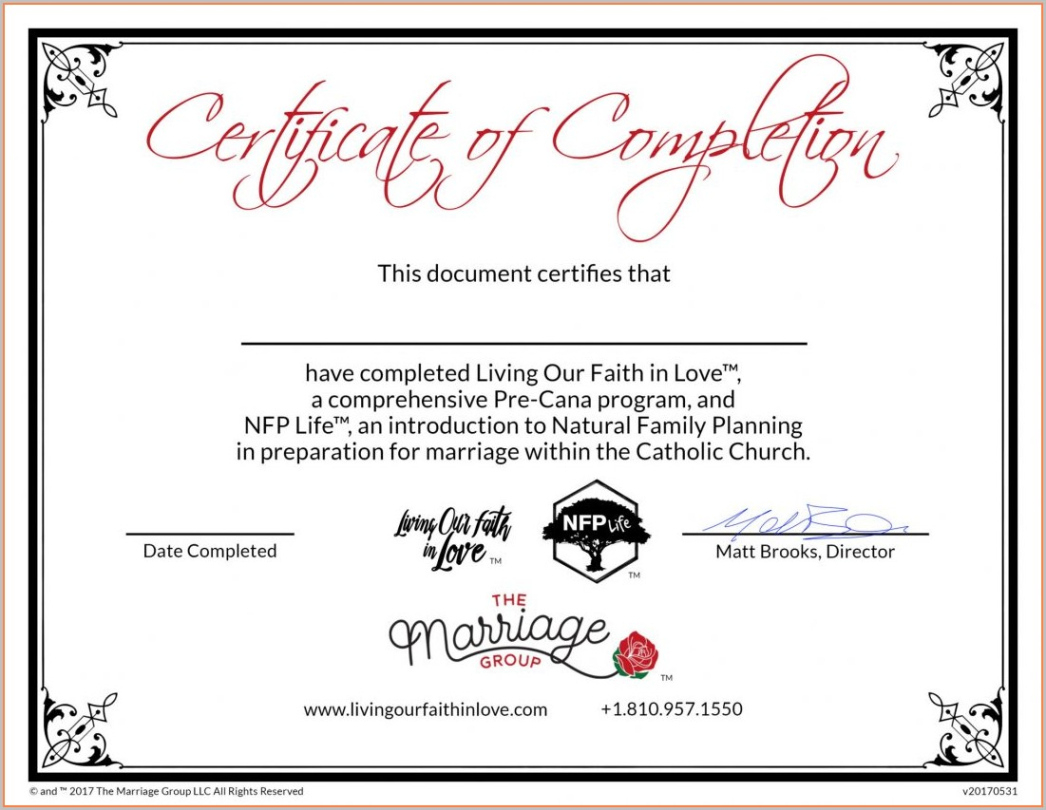 Anger Management Certificate Of Completion Template Word