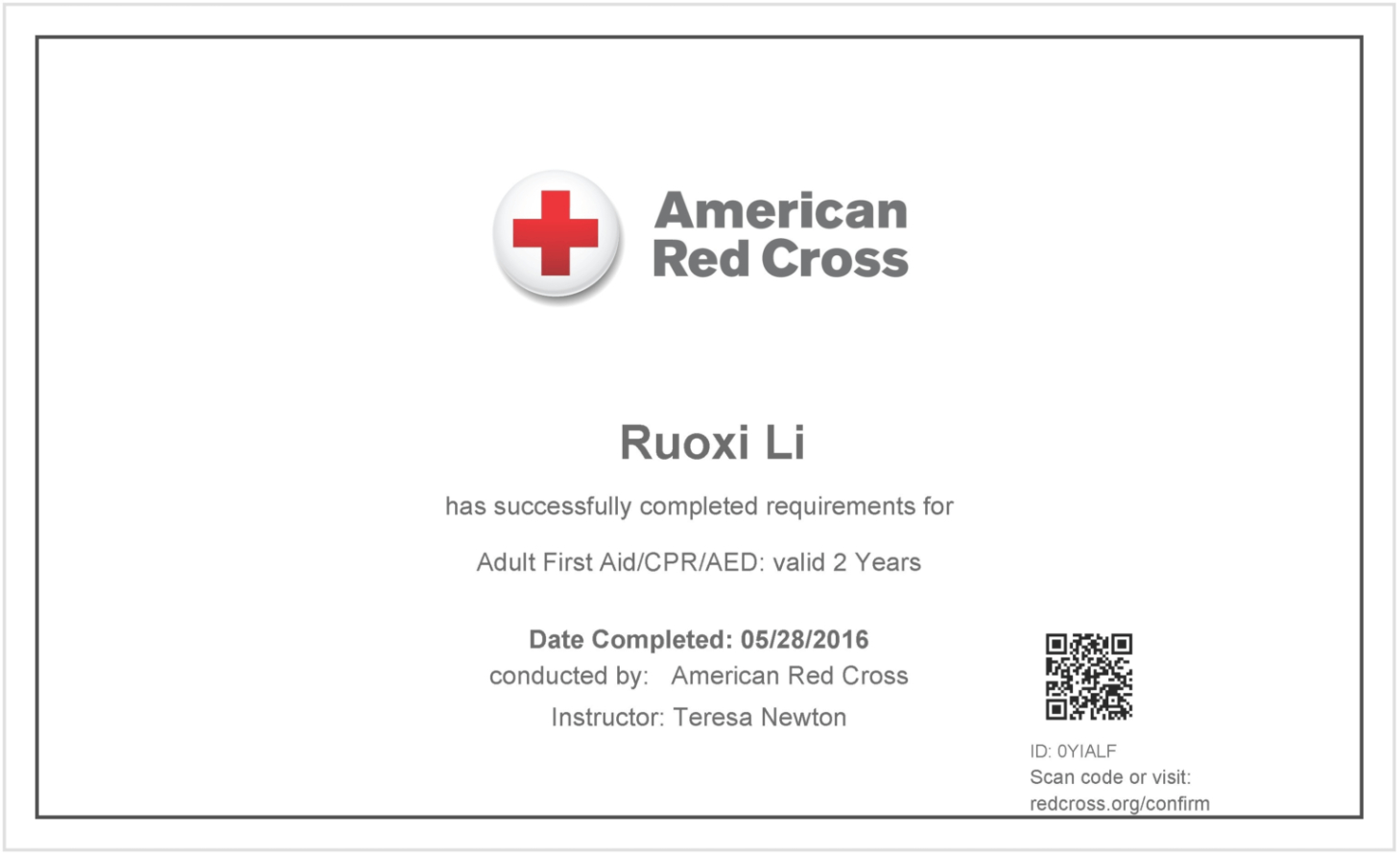 Blank First Aid Training Certificate Template Doc