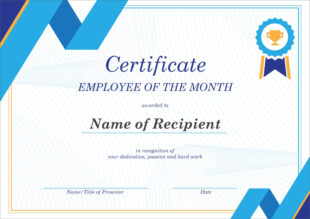 Custom Employee Training Certificate Template