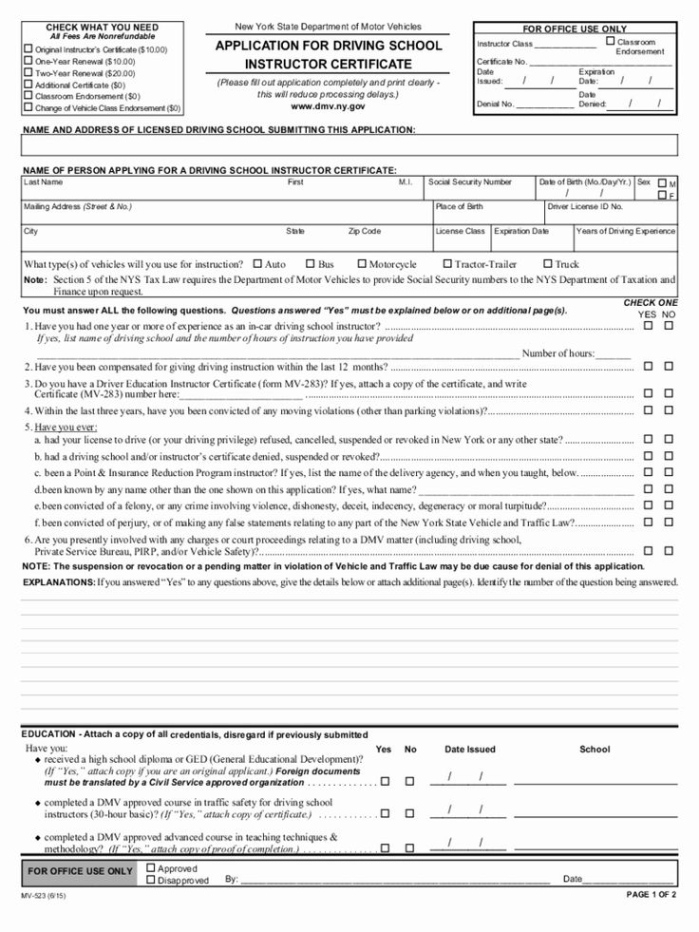 Custom Entry Level Driver Training Certificate Template