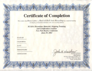 Custom Hazmat Training Certificate Template Pdf