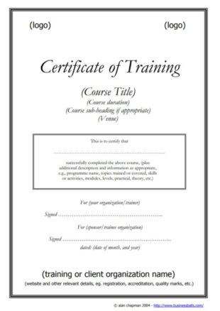 Customer Service Training Certificate Template Pdf