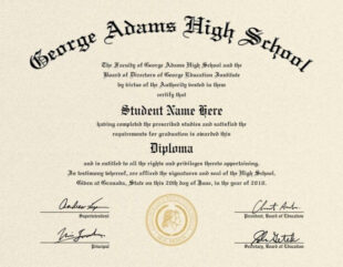 Editable High School Graduation Certificate Template Doc