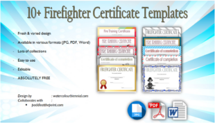 Free Blank Fire Safety Training Certificate Template