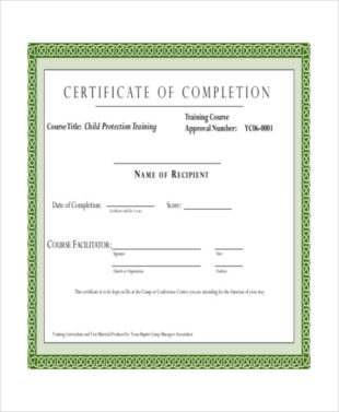 Free Blank Internal Training Certificate Template Sample