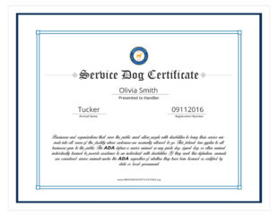 Free Custom Dog Training Graduation Certificate Template Doc