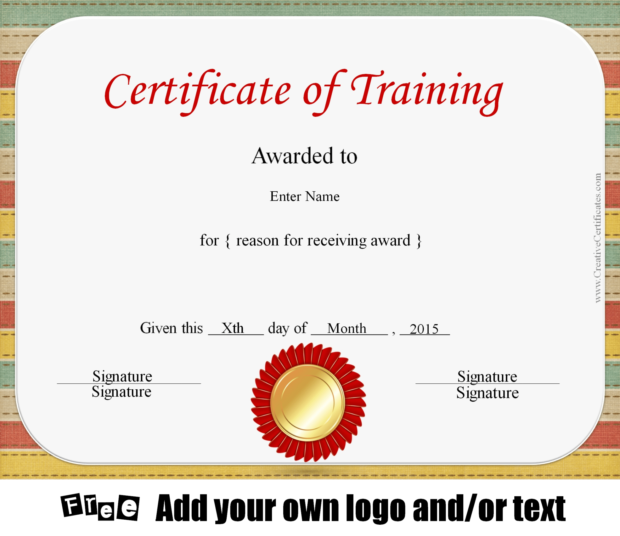 Free Editable Security Training Certificate Template Word