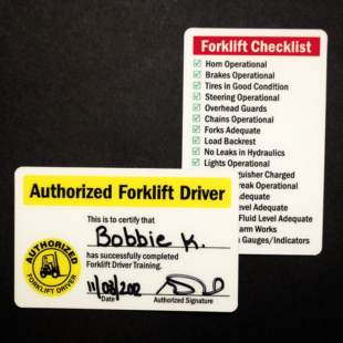 Free  Forklift Safety Training Certificate Template Sample