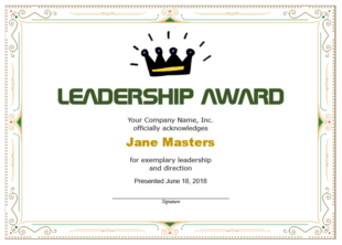 Free Printable Leadership Training Certificate Template Pdf