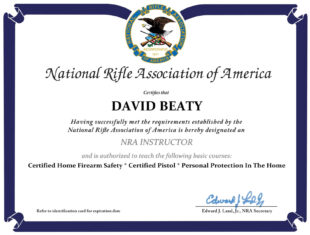 Free Printable Nra Training Certificate Template Word