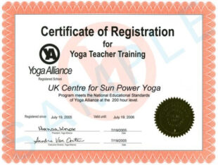 Free Printable Yoga Teacher Training Certificate Template Doc