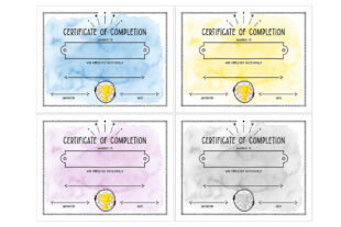 Preschool Certificate Of Completion Template Word