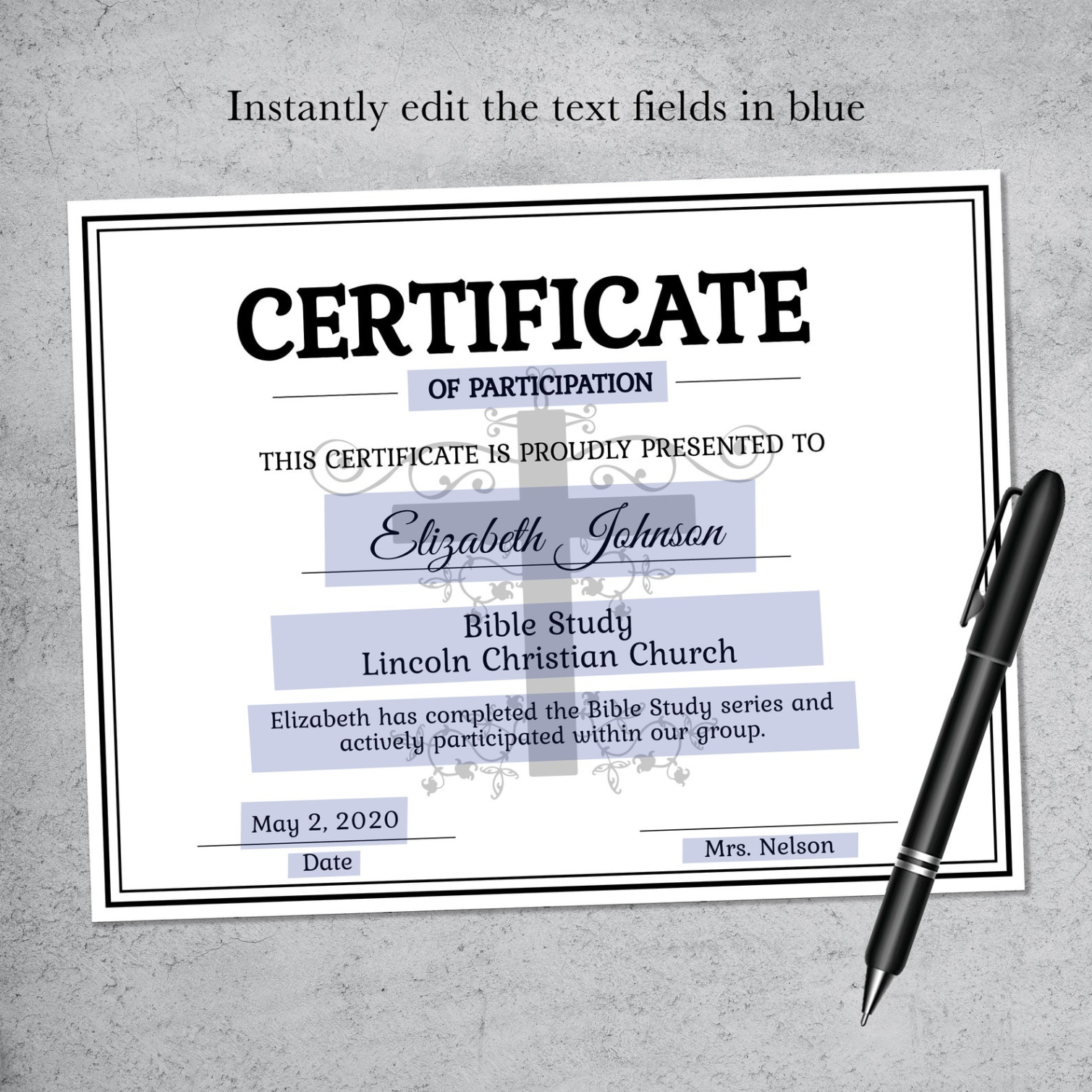 Printable Bible School Certificates Template Pdf