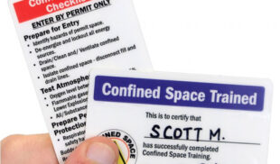 Printable Confined Space Training Certificate Template Sample