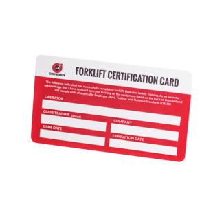 Printable Forklift Safety Training Certificate Template