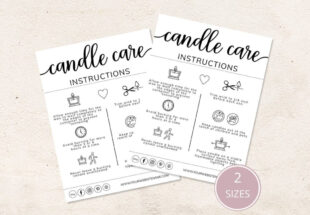 editable candle care instructions template  excel