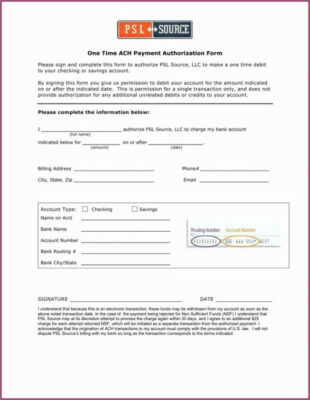 free  ach payment instructions template  pdf sample