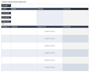 free custom it work instruction template doc