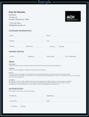 free editable ach payment instructions template  doc