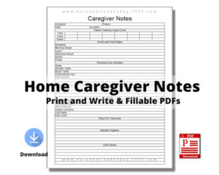 free printable caregiver instructions template excel sample