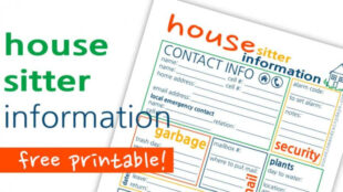 printable house sitting instructions template