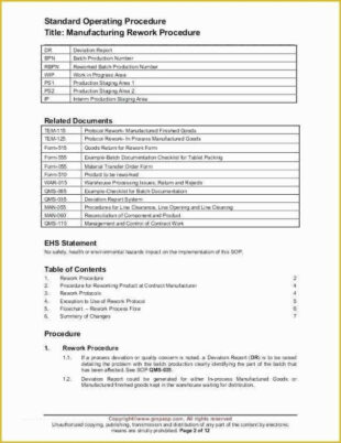 printable safe work instruction template doc