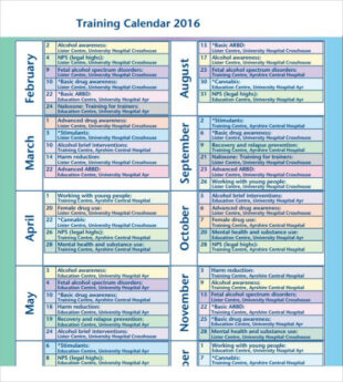 Blank Monthly Safety Training Schedule Template Pdf