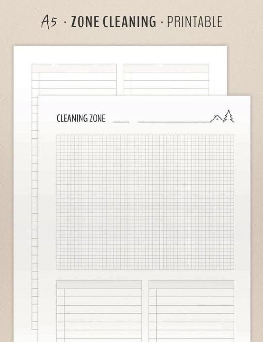 Blank Run Zone Cleaning Schedule Template Doc Sample