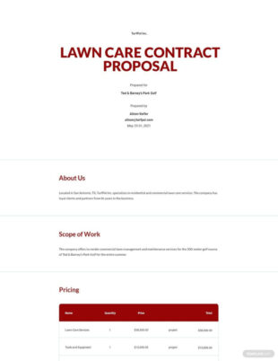 editable lawn care contract proposal template in google docs word pages  download  template basic lawn care contract template doc