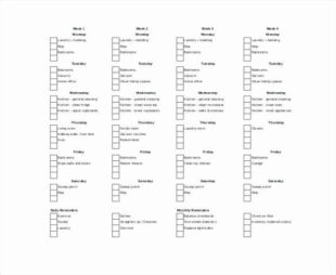 Editable Master Cleaning Schedule For Food Industry Template Doc Example