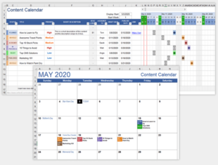 Editable Social Media Content Schedule Template  Example