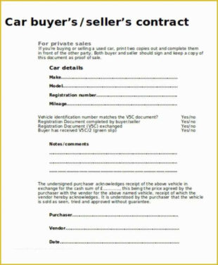 free auto sale contract template of sample car sales contract 12 examples in word pdf selling a car as is contract template doc