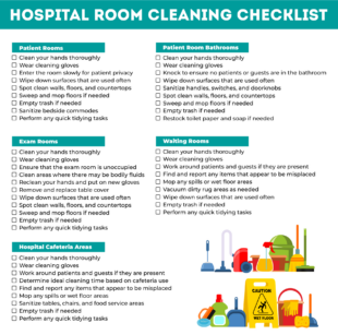 Free Blank Medical Office Cleaning Schedule Template Word Sample