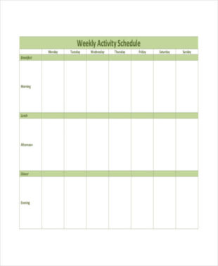 Free Blank Roadmap Program Work Activity Schedule Template Excel Example