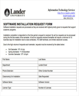 free custom software installation instructions template pdf example