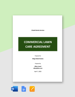 free free lawn care contract pdf  template download  template lawn care service contract template doc