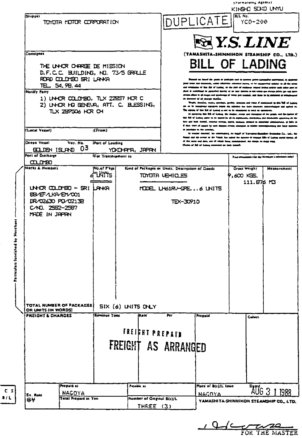 free printable bill of lading instructions template pdf