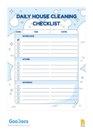 Free Printable Daily Office Cleaning Schedule Template Doc Example