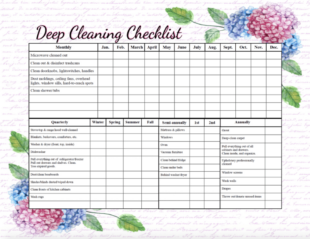 Free Printable Nursing Home Cleaning Schedule Template Excel Sample