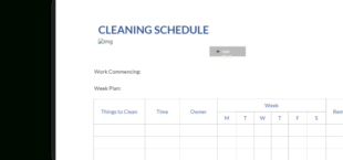 Free Sample Laboratory Cleaning Schedule Template  Sample