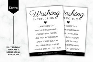 free  washing instructions template doc sample