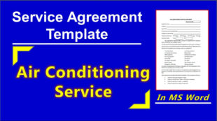 how to make service agreement for air conditioning service  service hvac service agreement contract template sample