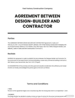 printable agreements between two parties templates  format free download  template contract between two parties template word