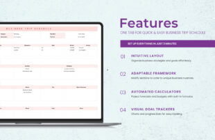 Printable Business Trip Schedule Template Excel Sample