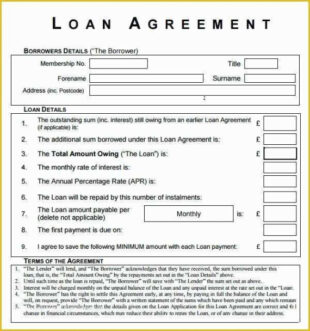 printable car loan agreement template car payment agreement contract template excel