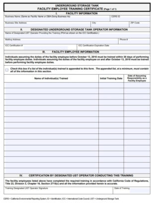 Printable Employee Training Certificate Template Pdf