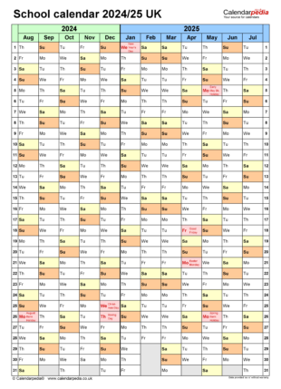 Printable Year Round School Schedule Template Pdf Example