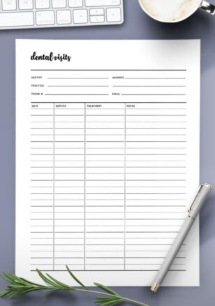 Sample Dental Office Cleaning Schedule Template Doc