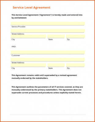 sample free printable service contract forms  free printable simple service agreement contract template doc